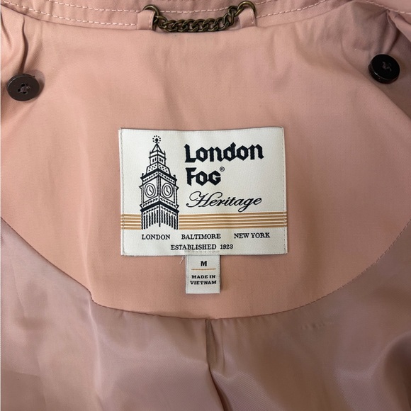 London Fog Heritage Water Resistant Belted Trench Coat - Picture 6 of 9